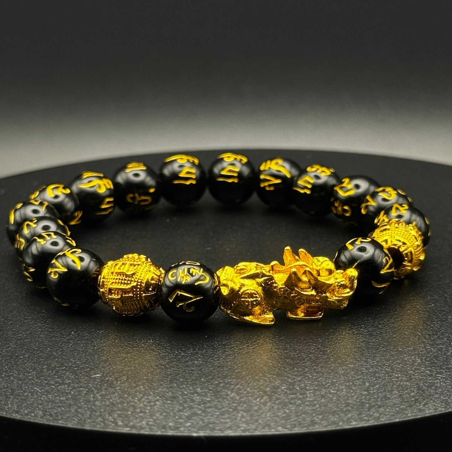 Pixiu Black Obsidian Bracelet | Piyao Fengshui | PW02