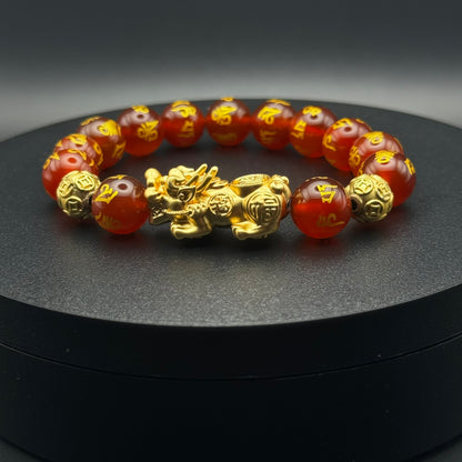 Pixiu Red Odsidian Wealth | Piyao Bracelet