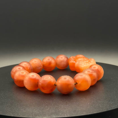 Pixiu Baltic Amber Mantra | Piyao Bracelet