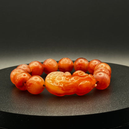 Pixiu Baltic Amber Mantra | Piyao Bracelet