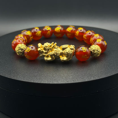 Pixiu Red Odsidian Wealth | Piyao Bracelet