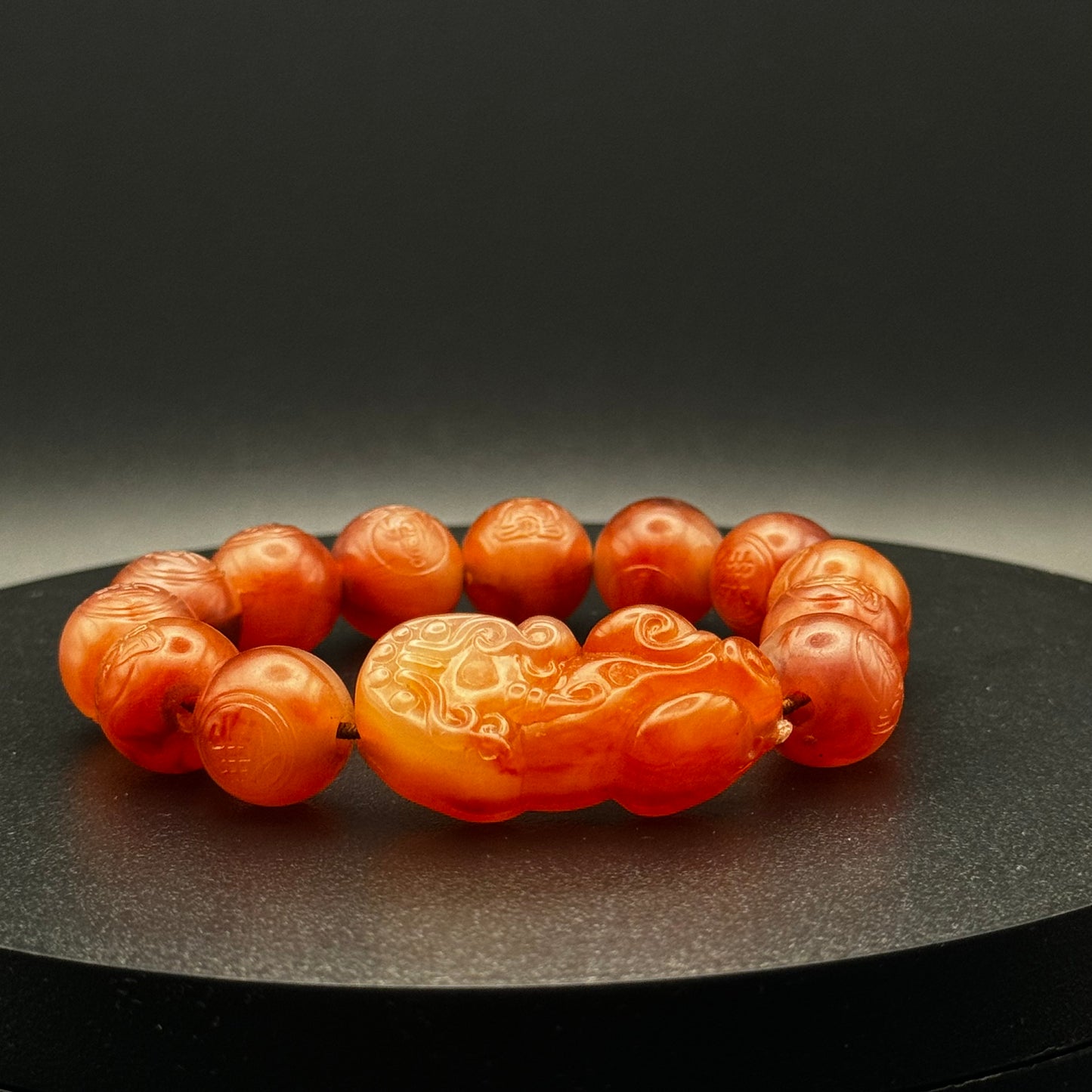 Pixiu Baltic Amber Mantra | Piyao Bracelet