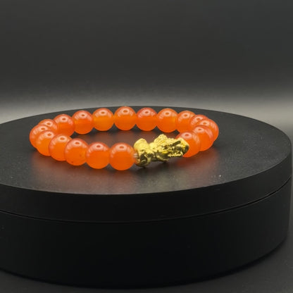 Pixiu Apricot Color Of Year 2024 | Piyao Bracelet